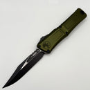 Grenade Blem Microtech Knives Combat Troodon Gen III Black Bowie w/ OD Green Handle 1146-1OD