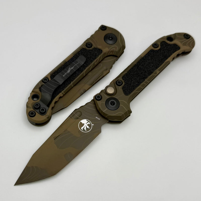 Microtech Knives LUDT Gen III Badlands Camo Tanto 1136-1TPBNCS-Z4