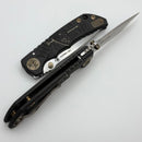 Spartan Blades Harsey Folder Black/Gold Plague Doctor Special Edition w/ 4" MagnaCut
