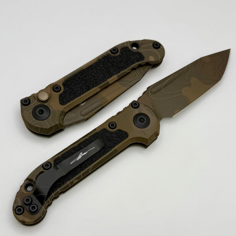 Microtech Knives LUDT Gen III Badlands Camo Tanto 1136-1TPBNCS-Z4