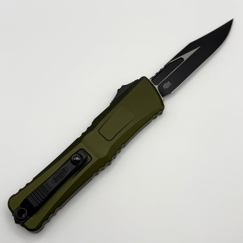 Grenade Blem Microtech Knives Combat Troodon Gen III Black Bowie w/ OD Green Handle 1146-1OD