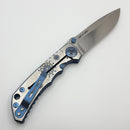 Spartan Blades Harsey Folder Satin Rub/Blue Plague Doctor Special Edition w/ 4" MagnaCut