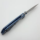 Spartan Blades Harsey Folder Satin Rub/Blue Plague Doctor Special Edition w/ 4" MagnaCut