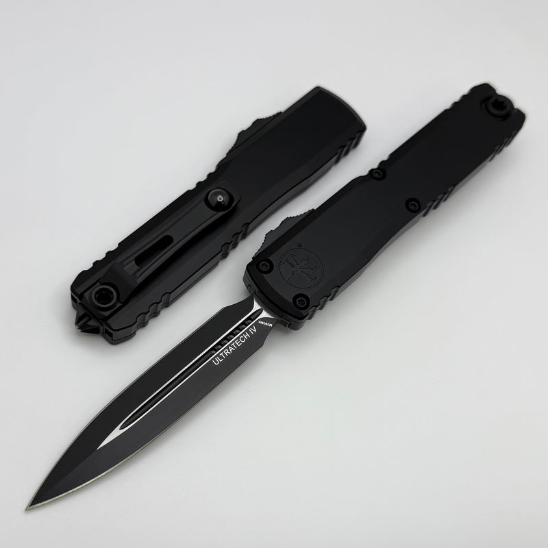 Microtech Ultratech Gen IV D/E Tactical Standard w/ Black Handle 11224-1T