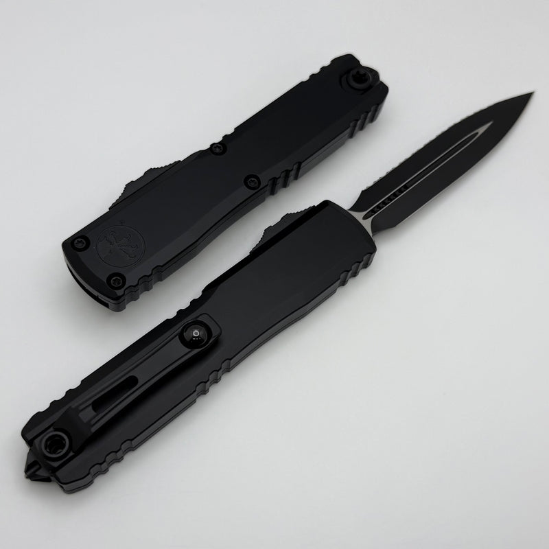 Microtech Ultratech Gen IV D/E Tactical Full Serrated w/ Black Handle 11224-3T
