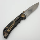 Spartan Blades Harsey Folder Saint Michael Gold Special Edition w/ 4" MagnaCut