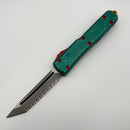 Microtech Ultratech Bounty Hunter w/ Tanto Stonewash Full Serrated 123-12BH