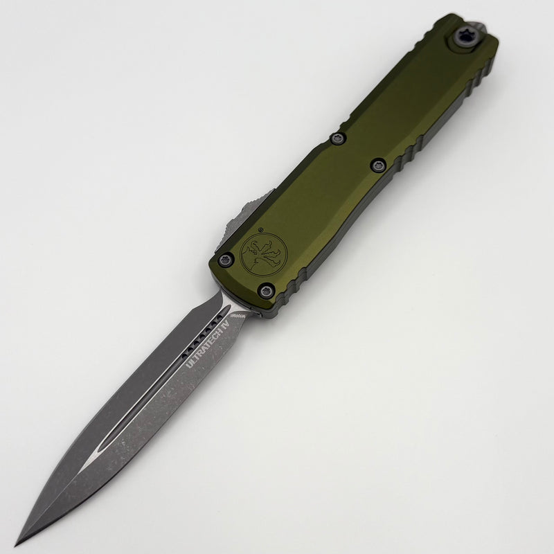 Factory Blem Microtech Ultratech Gen IV D/E Apocalyptic Standard w/ OD Green Handle 11224-10APOD
