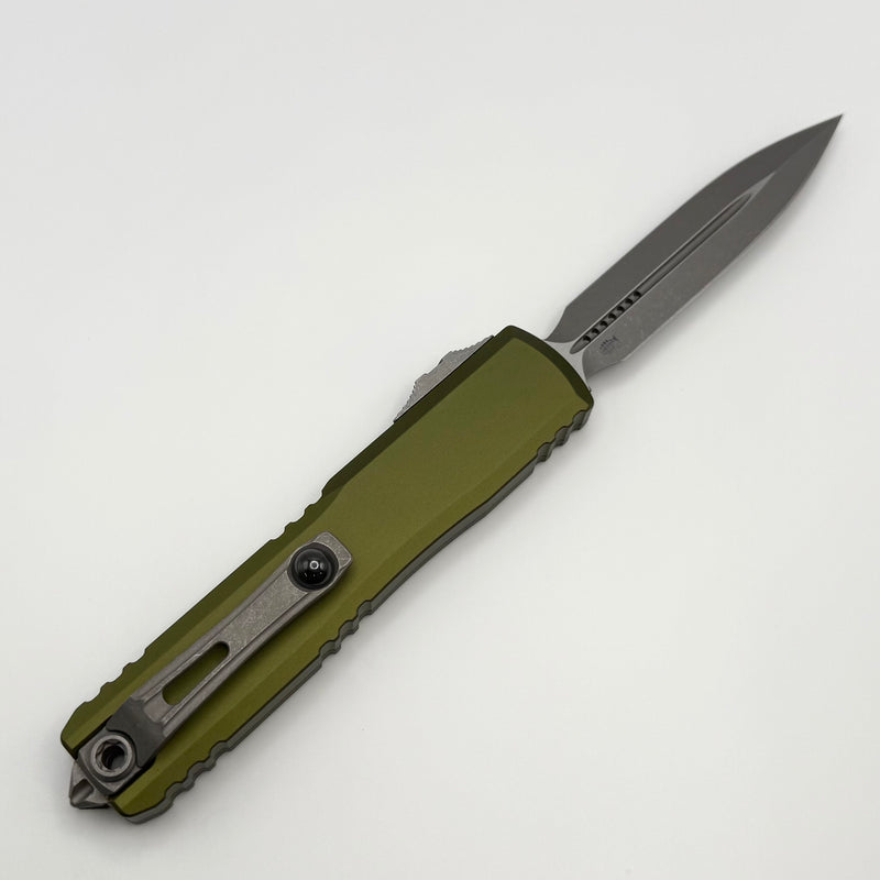 Factory Blem Microtech Ultratech Gen IV D/E Apocalyptic Standard w/ OD Green Handle 11224-10APOD