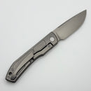 Uldanov Custom Knives Sierra w/ Milled Titanium & MagnaCut Front Flipper