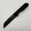 Pre-Owned Heretic Knives Auto Jinn Auto w/ Black Aluminum Handles & Hand Ground DLC MagnaCut Prototype