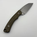 Pre-Owned Tactile Knife Redhawk Fixed Blade w/ Tumbled MagnaCut & Green Micarta Handles
