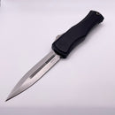 Pre-Owned Microtech Knives Hera II Stonewash Double Edge w/ Black Handle 1702-10