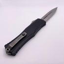 Pre-Owned Microtech Knives Hera II Stonewash Double Edge w/ Black Handle 1702-10