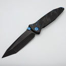 Marfione Custom Knives Socom Elite M/A Star Grind DLC Apocalyptic Tanto w/ Black Camo Carbon Handle & Blue Accents Consigned