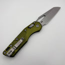Factory Blem Microtech Knives MSI RAM LOK OD Green Frag Aluminum & Stonewash M390MK 210-10FROD
