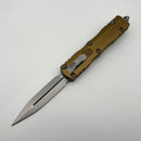 Factory Blem Microtech Dirac D/E Stonewash Standard & Tan Handle 225-10TA
