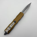 Factory Blem Microtech Dirac D/E Stonewash Standard & Tan Handle 225-10TA