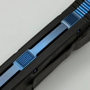 Marfione Custom Knives Socom Elite M/A Star Grind DLC Apocalyptic Tanto w/ Black Camo Carbon Handle & Blue Accents Consigned