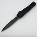 Heretic Custom NYX Hefted Aluminum Handle w/ Mother of Pearl Inlaid Button & D/E Damascus Pre Owned