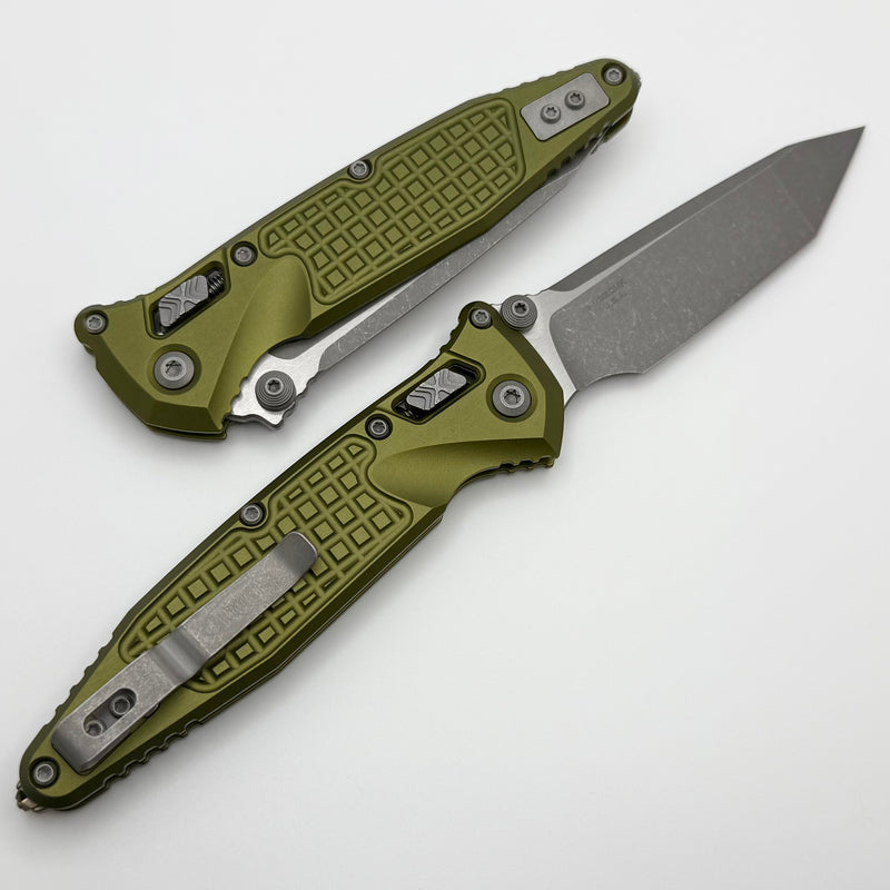 Microtech Socom Ram-Lok w/ OD Green Aluminum Frag Handles & T/E Apocal