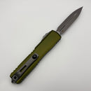 Factory Blem Microtech Ultratech Gen IV D/E Apocalyptic Standard w/ OD Green Handle 11224-10APOD