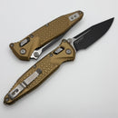Microtech Socom Ram-Lok Tactical w/ Tan Aluminum Frag Handles & S/E Black M390MK 160RL-1FRTA