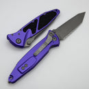 Microtech Socom Elite Manual Tanto Full Serrated Apocalyptic w/ Purple Handle 161-12APPU