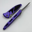 Microtech Socom Elite Manual Tanto Full Serrated Apocalyptic w/ Purple Handle 161-12APPU