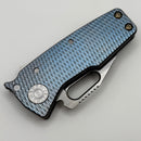 Demko Knives Custom Nano Shark w/ Anodized Textured Titanium Handles & MagnaCut