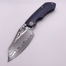 BLEMISH Custom Knife Factory Rotten Design Evo 4.0 Zircuti Handles & Damasteel