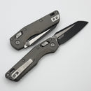 Microtech MSI RAM LOK Mini Natrual Clear Fluted Aluminum Handles w/ Black M390MK 210M-1FLNC