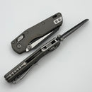 Microtech MSI RAM LOK Mini Natrual Clear Fluted Aluminum Handles w/ Black M390MK 210M-1FLNC