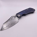 BLEMISH Custom Knife Factory Rotten Design Evo 4.0 Zircuti Handles & Damasteel
