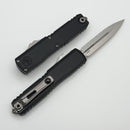 Microtech UTX-70 Gen IV w/ Black Handle & D/E Full Serrated Stonewash M390MK 11474-12