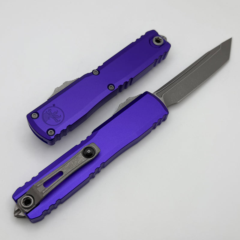 Microtech Ultratech Gen IV T/E Apocalyptic Standard w/ Purple Handle 11234-10APPU
