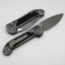 Microtech Knives LUDT Gen III Apocalyptic Drop Point Weathered Metal 1135-10APWME