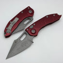 Microtech Borka Stitch Auto w/ Merlot Handles & Apocalyptic M390 169-10APMR