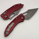 Microtech Borka Stitch Auto w/ Merlot Handles & Apocalyptic M390 169-10APMR