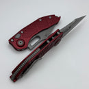 Microtech Borka Stitch Auto w/ Merlot Handles & Apocalyptic M390 169-10APMR