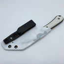 Scorpion 6 VCM Fixed Blade w/ White G-10 Handles & 1075