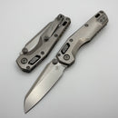 Microtech Marfione Select MSI RAM LOK Mini Fluted Titanium Handles w/ Double Vapor Accents & Bronze Accents & Stonewash M390MK 210M-10FLMS2