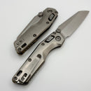 Microtech Marfione Select MSI RAM LOK Mini Slab Side Titanium Handles w/ Double Vapor Accents & Bronze Accents & Stonewash M390MK 210M-10MS2