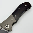 Pre-Owned Microtech MTX2 D/A Canvas Micarta Handle & Serrated Black S30-V