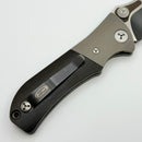 Pre-Owned Microtech MTX2 D/A Canvas Micarta Handle & Serrated Black S30-V