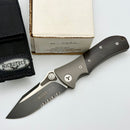 Pre-Owned Microtech MTX2 D/A Canvas Micarta Handle & Serrated Black S30-V