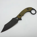 Bat Cave Blades KaramBat Fixed Blade w/ Nitro-V Steel & Titanium Handles