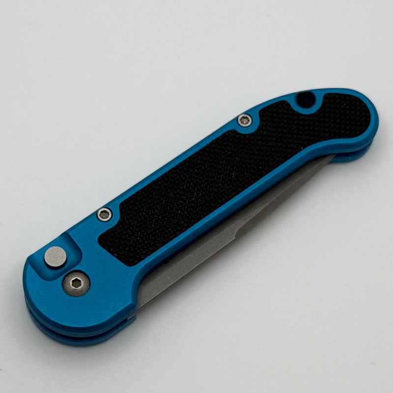 Microtech Mini UDT w/ Blue Aluminum Handle & Bead Blast Blade