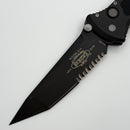 Microtech Socom D/A Vintage w/ Black Aluminum Handle & Black Tanto Serrated 154-CM