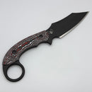 Bat Cave Blades KaramBat Fixed Blade w/ Nitro-V Steel & Carbon Fiber Handles